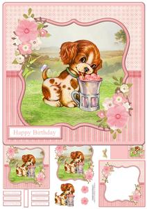 Cute Puppy Mini Kit & Decoupage