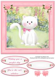 Sweet Kitten Card Topper & Decouage