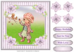 Let's Feed the Squirrel Card Topper & Decoupage
