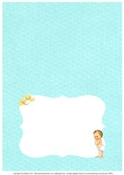 New Baby Boy Card Insert