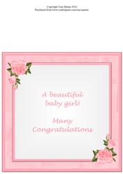 Sweet Baby Girl Insert