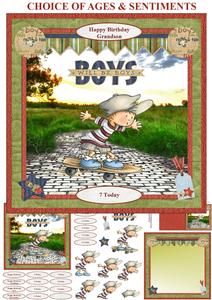 Skateboard Dude Max Card Mini Kit & Decoupage