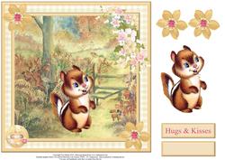 Charlie the Chipmunk Card Topper & Decoupage
