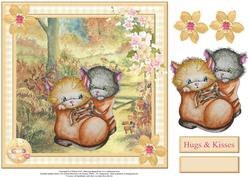 Kitten Boots Card Topper & Decoupage