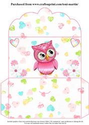 Pink Owl Money Wallet