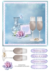 Wedding Day Card Topper & Decoupage