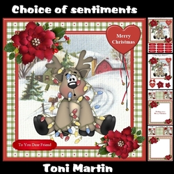 cup725503_1894 - Christmas reindeer mini kit & decoupage