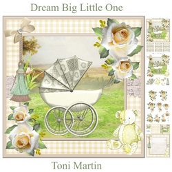 Dream Big Little One - New Baby Mini Kit & Decoupage - neutral / unisex / boy / girl