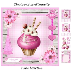Hope your day is sprinkled with fun - cupcake card mini kit & decoupage