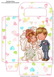 Sweet wedding couple gift bag