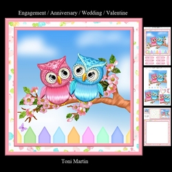 Sweet owl couple mini kit & pyramage
