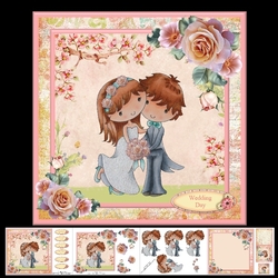 Wedding Day Mini Kit & Decoupage - Bride & Groom