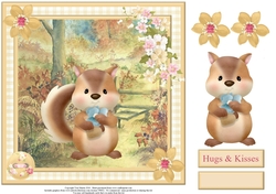 Charlie the Chipmunk Card Topper & Decoupage