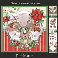 Christmas time reindeer mini kit & decoupage