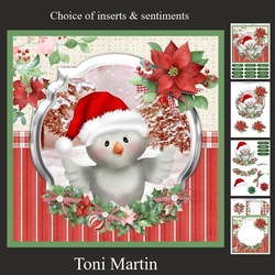 Christmas time owl card mini kit & decoupage