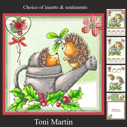 Sweet Hedgehogs Christmas Mini Kit & Decoupage