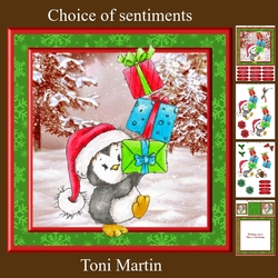 Percys Christmas Tower Card Mini Kit & Decoupage