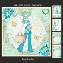 Maternity / Pregnancy - Yummy Mummy Soon To Be Card Mini Kit & Decoupage