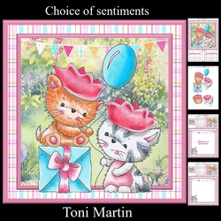 Wishing You a Purrfect Day Card Mini Kit & Decoupage