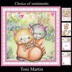 Wishing You a Purrfect Day Card Mini Kit & Decoupage
