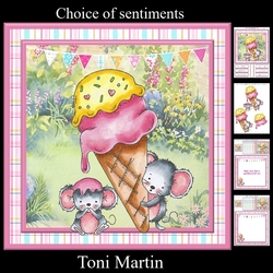 Sprinkled with fun card mini kit & decoupage