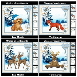 Christmas animals bumper kit - Decoupage & Inserts