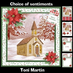Christmas Blessings Card Mini Kit & Decoupage