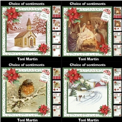 Christmas scenes bumper kit - Decoupage & Inserts