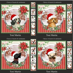 Christmas dogs bumper kit - Decoupage & Inserts