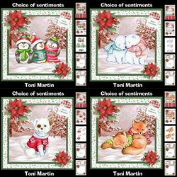 Christmas animals bumper kit - Decoupage & Inserts