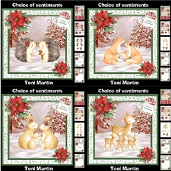 Christmas woodland animals bumper kit - Decoupage & Inserts