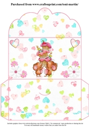 Sweet mice cupcake tower money wallet