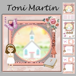 Confirmation / Communion Girl Card Mini Kit & Decoupage