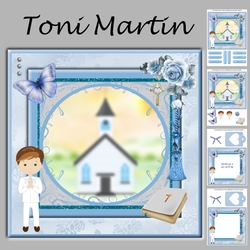 Confirmation / Communion Boy Card Mini Kit & Decoupage