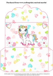 Sweet unicorn money wallet