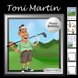 cup968628_1894 - Golf mini kit & decoupage - birthday / fathers day / retirement 