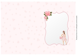 Elegant lady card insert