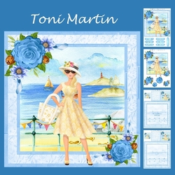 Beach Lady Card Mini Kit & Decoupage
