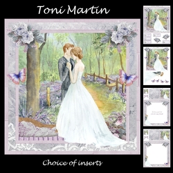 Wedding Couple 8x8 Card Mini Kit & Decoupage