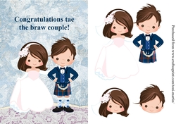 The braw couple - Scottish Wedding