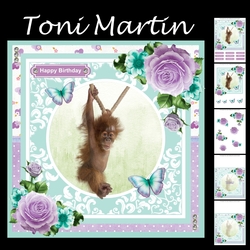 Take it easy - card mini kit & decoupage
