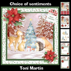 Christmas animals mini kit & decoupage