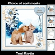 Best Friends Christmas Card Mini Kit & Decoupage