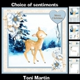 Sweet Fawn Christmas Card Mini Kit & Decoupage