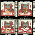 Pets by the christmas fire bumper kit - Decoupage & Inserts