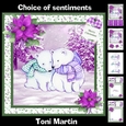Polar bears christmas mini kit & decoupage