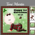 Happy 1st christmas wee yin - scottish tartan effect mini kit (with bow)