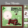 Happy 1st christmas wee yin - scottish tartan effect mini kit (without bow)