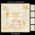 New Baby Neutral Unisex Card Mini Kit & Decoupage