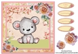 New Baby Girl Card Topper & Decoupage